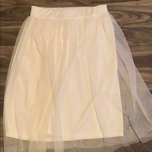 Cream skirt
